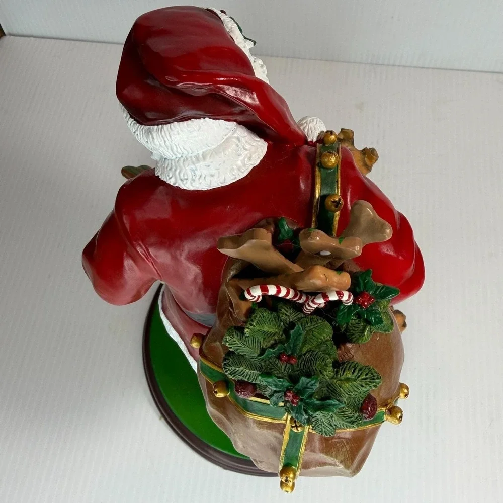 Danbury Mint Santa's Little Shelties Dog Christmas Figurine Sculpture EUC No Box